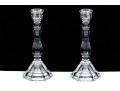 Pair Of Tiffany Crystal Candlesticks