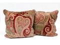 Pair Of Decorative Velveteen Pillows 