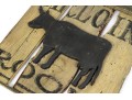 Antique Carved And Painted Wood Restaurant Sign, 