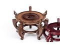 Two Chinese Carved Wood Vessel Stands