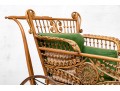 19th Century Rattan Baby Pram By Haywood Wakefield