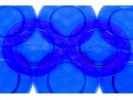 Wonderful Set Of 8 Cobalt Glass Chargers