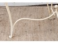 Pair Of Vintage White Painted Metal Peacock Chairs 