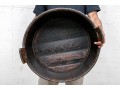 Antique Stained Wood Circular Barrel 