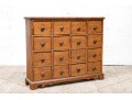 Antique Stained Pine Apothecary Cabinet