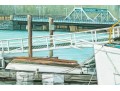 Sung-Kyu, Oil On Canvas, City Island Boat Yard