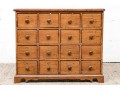 Antique Stained Pine Apothecary Cabinet