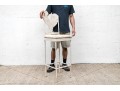 Vintage Paint Decorated Metal Counter Stool