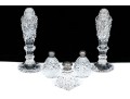 Vintage Collection Of Five Crystal Casters