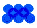 Wonderful Set Of 8 Cobalt Glass Chargers