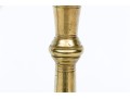 Compatible Pair Of Heavy Brass 18th Century Candlesticks