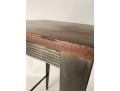 Mid 1980’s Wood And Steel Table By Will Stone
