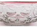 Vintage Indiana Glass Kings Crown Ruby Punch Bowl Set