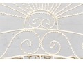 Pair Of Vintage White Painted Metal Peacock Chairs 