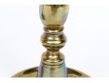 Compatible Pair Of Heavy Brass 18th Century Candlesticks