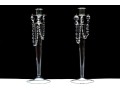 Fabulous Pair Of Glass Candlesticks