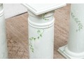Set Of Four Paint Decorated Wood Pedestals