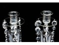 Fabulous Pair Of Glass Candlesticks