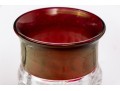 34 Piece Collection Of Cranberry Banded Molded Glass Stemware