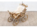 Vintage Rattan Baby Pram 