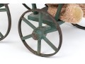 Antique Child's Toy Baby Carriage Filled With Stuffed Toy Bears