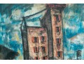 Oil On Canvas, Modernist Cityscape