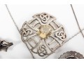 Collection Of Miscellaneous Sterling Silver Pin Brooches 