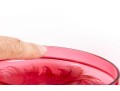 Beautifully Hand-Decorated Cranberry Glass