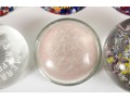 Six Commemorative / Souvenir Art Glass Paperweights  