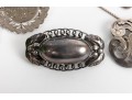 Collection Of Miscellaneous Sterling Silver Pin Brooches 