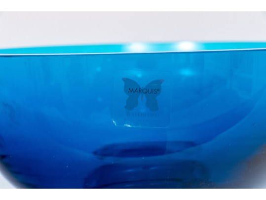 Waterford Marquis Azur Blue Art Glass Bowl