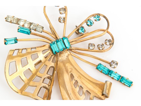 Lot Of Assorted Vintage Gold Filled Jewelry Pieces, Including Blue Fluorite Earrings