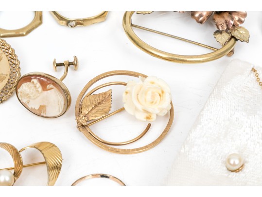 Lot Of Assorted Gold Filled Jewelry Pieces