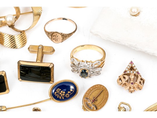 Lot Of Assorted Gold Filled Jewelry Pieces