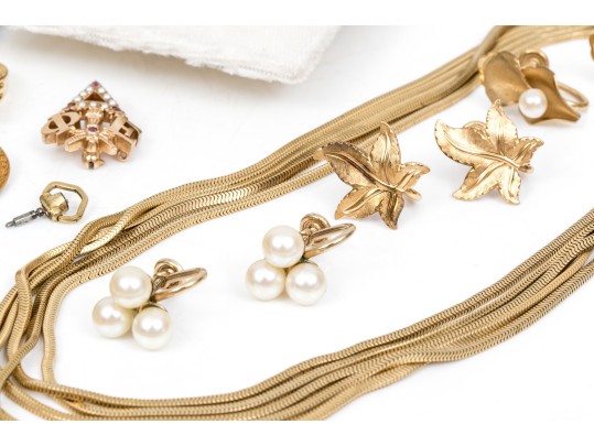 Lot Of Assorted Gold Filled Jewelry Pieces