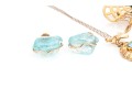 Lot Of Assorted Vintage Gold Filled Jewelry Pieces, Including Blue Fluorite Earrings