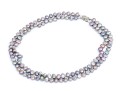 Pretty Double Strand Grey Cultured Freshwater Pearl Necklace