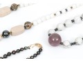 Lot Of Striking Beaded Necklaces Including A Black Cultured Pearl Necklace