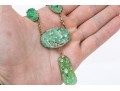 Classic 14K And Jade Vintage Necklace