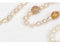 Lot Of Pretty Beaded Necklaces Including Cultured Pearl Strands