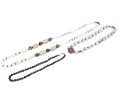 Lot Of Striking Beaded Necklaces Including A Black Cultured Pearl Necklace