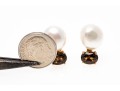 14K Smoky Quartz And Freshwater Pearl Clip Earrings