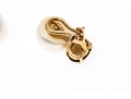 14K Smoky Quartz And Freshwater Pearl Clip Earrings