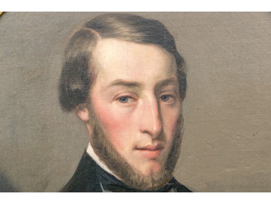 Alesandre Louis Feulard (French, 1813 - 1886) Oil On Canvas, Portait