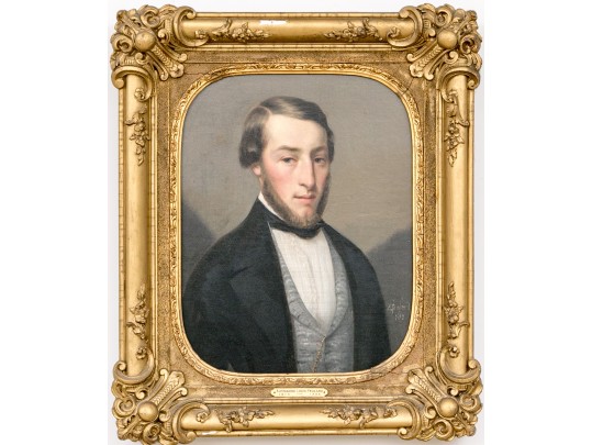 Alesandre Louis Feulard (French, 1813 - 1886) Oil On Canvas, Portait