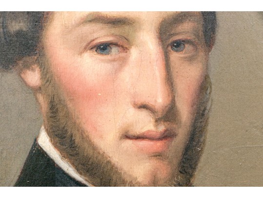 Alesandre Louis Feulard (French, 1813 - 1886) Oil On Canvas, Portait
