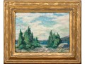 Abigail Brown (American, B. 1891) Oil On Board, Landscape