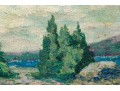 Abigail Brown (American, B. 1891) Oil On Board, Landscape