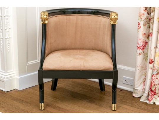 Quality Upholstered Gondola Chair, 20th C.