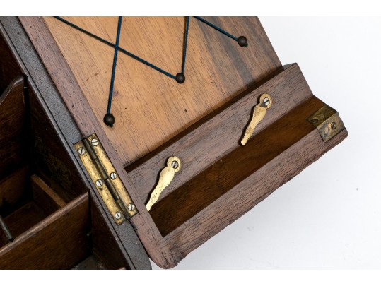 English Mahogany Letter Box, 1860